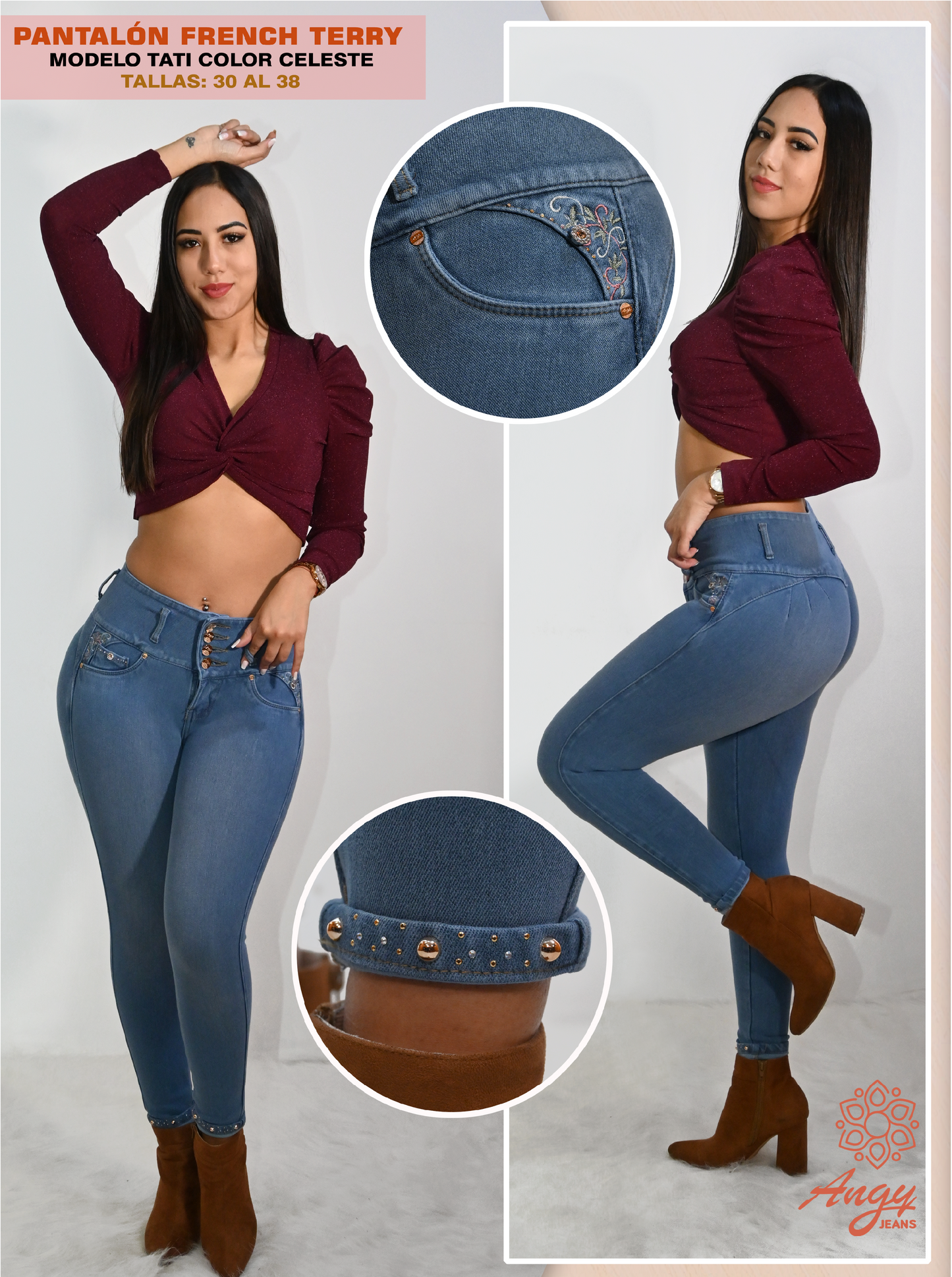 Jean Skinny Angy Jeans Tati Celeste