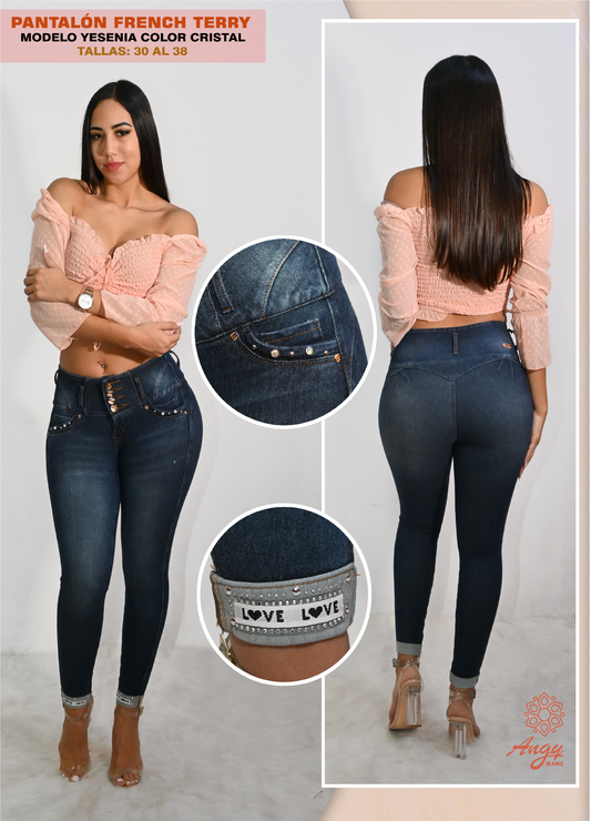 Jean Skinny Angy Jeans Yesenia Azul Cristal